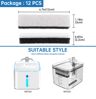 Replacement Cat Water Fountain Filters  Activated Carbon Filter Accessories For Pet Drinking Founta 13