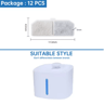 Replacement Cat Water Fountain Filters  Activated Carbon Filter Accessories For Pet Drinking Founta 14
