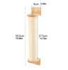 WallMounted Cat Climbing Shelves  Steps  Sisal Scratching Stairway For Cats 6