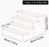 Acrylic Stepped Perfume Display Rack  MultiTier Cosmetic  Vanity Organizer 2