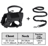 Adjustable Tactical Pet Harness  Leash Set With Control Handle For Cats And Dogs 4