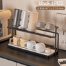 Stainless Steel 2Tier Bottle Drying Rack With Drain Tray For Cups  Kitchen Accessories 5