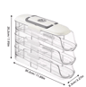 Automatic Rolling Egg Storage Rack For Refrigerator Door Organization 3