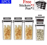 Stackable Airtight Food Storage Container Set For Grains Tea  Pantry Organization 2