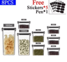 Stackable Airtight Food Storage Container Set For Grains Tea  Pantry Organization 7