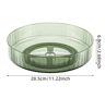 360 Rotating Lazy Susan Organizer  Clear Fridge  Kitchen Storage Tray 1