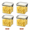 Airtight Food Storage Container  Transparent Square Grain  Pantry Jar 4601800ml 15