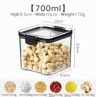Airtight Food Storage Container  Transparent Square Grain  Pantry Jar 4601800ml 21