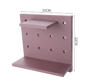 PunchFree Pegboard Wall Organizer  Modular Display Stand  Wall Storage Shelf For Home Organization 2