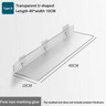 SelfAdhesive Wall Mounted Storage Shelf  Removable Bathroom  Kitchen Organizer Rack 5