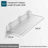 SelfAdhesive Wall Mounted Storage Shelf  Removable Bathroom  Kitchen Organizer Rack 8