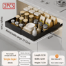 Expandable Pull Out Cabinet Organizer  Adjustable Metal Slide Out Drawer For Kitchen Cabinet 8