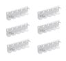 2Piece Wall Mounted Spice Jar Holder  Adjustable Spice Rack Organizer For Kitchen Storage 2