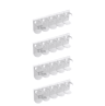 2Piece Wall Mounted Spice Jar Holder  Adjustable Spice Rack Organizer For Kitchen Storage 3
