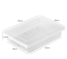 Multifunction Transparent Food Storage Container With Lid  Drain Tray  Airtight Refrigerator Organi 1