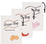 Reusable Potato  Onion Storage Bags With Bidirectional Drawstring  Vegetable Storage Sacks 23PCS 1