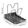 Double Layer Pot Lid Organizer With Drain Tray  Large Capacity Pan Lid Storage Rack 1