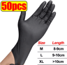 HeavyDuty Nitrile Gloves  8 Mil Disposable Work Gloves With Textured Grip For Mechanics Gardening   1