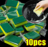 1001PCS Dishwashing Sponge  Soft Absorbent Kitchen Cleaning Sponge With Scouring Pad For Pots Pans  5