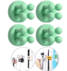 Silicone SelfAdhesive Toothbrush Holder  Waterproof MultiFunction Wall Hook For Bathroom Organizati 10