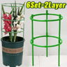 Green Plant Support Frame  SemiCircle Plant Support Stakes For Indoor Flowers  Climbing Vines 3