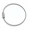 Stainless Steel Wire Keychain Cable Rings  Screw Lock Key Ring Loops For Keys Tags  Outdoor Gear 1