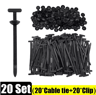 Nylon Cable Tie Fastener Clips  Automotive Wire Management  Panel Mount Cable Ties 7