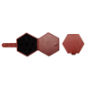PU Leather DND Dice Storage Bag  Protective Dice Pouch  Hexagon Rolling Tray 3