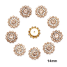 10Piece Snowflake Pearl Rhinestone Buttons  Decorative Flatback Embellishments For Clothing  DIY Cr 2