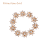 10Piece Snowflake Pearl Rhinestone Buttons  Decorative Flatback Embellishments For Clothing  DIY Cr 22