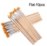 10Piece Fine Detail Paint Brush Set  Wood Handle Brushes For Watercolor Acrylic Oil  Calligraphy 1