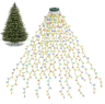 LED Ring Christmas Tree Topper Lights Waterproof Waterfall String Lights For Indoor  Outdoor Decor 2