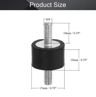 Rubber Shock Mount Bobbin Isolator  AntiVibration Mount For Water Pumps Motors  Machinery 6