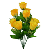 10Head Artificial Silk Rose Bouquet  Lifelike Rose Bud Stems For Weddings  Home Decor 2