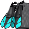Adjustable Snorkel Fins  Short Silicone Swimming Flippers For Snorkeling  Scuba Diving 6
