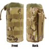 Tactical MOLLE Water Bottle Pouch  Drawstring Bottle Holder With Mesh Bottom 3