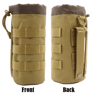 Tactical MOLLE Water Bottle Pouch  Drawstring Bottle Holder With Mesh Bottom 4