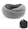 Memory Foam Travel Neck Pillow  Adjustable UShaped Snail Style Neck Support 1