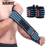 AOLIKES Weightlifting Wrist Wraps  Professional Wrist Support With HeavyDuty Thumb Loop For Strengt 1