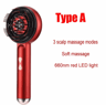 Electric Scalp Massage Comb With 660nm Red Light  Oil Applicator For Hair Care 1