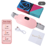 USB Rechargeable Menstrual Heating Pad With Vibration  Electric Waist  Abdominal Cramp Relief Massa 3