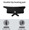 Electric Heated Dual Hip Support Wrap  Vibration Hip Massager For Waist Hips  Thighs 2