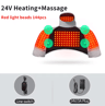 Red Light Heated Massage Shawl  Neck  Shoulder Heating Pad With 3 Heat  Vibration Levels 1