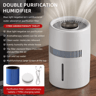 4L MistFree Humidifier With Negative Ion Purification  USB TouchControl Humidifier With Aromatherap 1