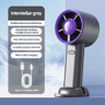 Mini Portable Handheld Fan  USB Rechargeable Cooling Fan With Digital Display 1