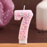 Macaron Ball Number Birthday Candle Set  Colorful Threaded Digital Cake Decorations 3