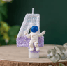 Astronaut Number Birthday Candle  SpaceThemed Digital Cake Topper For Kids Birthday Parties 6