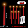 1272PCS Flameless LED Taper Candles With Remote  Flickering Wedding Candles For Parties  Home Decor 5