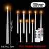 1272PCS Flameless LED Taper Candles With Remote  Flickering Wedding Candles For Parties  Home Decor 8