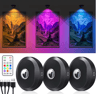 WILLED 3PCS Rechargeable LED Puck Lights With Remote  StickOn Night Lights For Walls Closets  Cabin 6